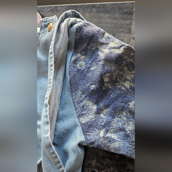 Zara Blue women's Made In Turkey 100% cotton Denim Mini Dress Size M - Picture 7 of 10